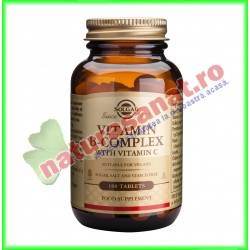 B-Complex Vitamin cu Vitamina C 100 tablete - Solgar