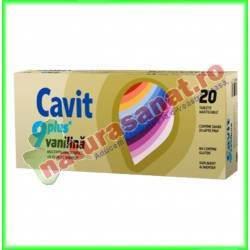Cavit 9 Plus vanilina 20 tablete masticabile - Biofarm