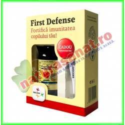 First Defense Sirop 118,5 ml PROMOTIE cu Termometru CADOU GRATIS - Childlife Essentials - Secom