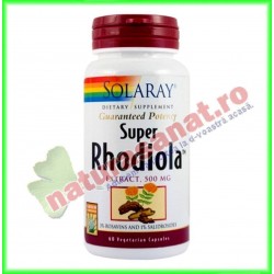 Super Rhodiola 500mg 30 capsule vegetale - Solaray - Secom