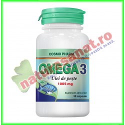 Omega 3 Ulei de Peste 1005 mg 30 capsule - Cosmopharm