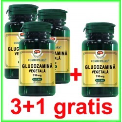 Glucozamina Vegetala 750 mg 30 tablete PROMOTIE 3+1 GRATIS - Cosmo Pharm