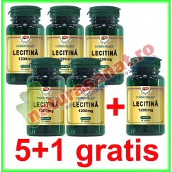 Super Lecitina Premium 1200 mg 60 capsule PROMOTIE 5+1 GRATIS - Cosmo Pharm