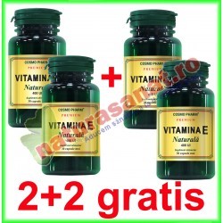 Vitamina E Naturala 550 mg 30 capsule moi PROMOTIE 2+2 GRATIS - Cosmo Pharm