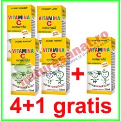Vitamina C Naturala Sirop 125 ml PROMOTIE 4+1 GRATIS - Cosmo Pharm