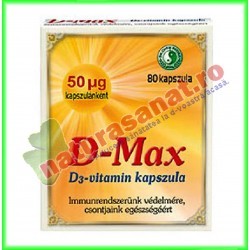 D-Max 80 capsule - Dr. Chen Patika - Mixt Com - www.naturasanat.ro