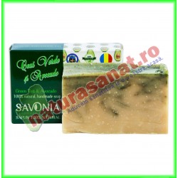 Sapun Natural Ceai Verde si Avocado 90 g - Savonia - www.naturasanat.ro