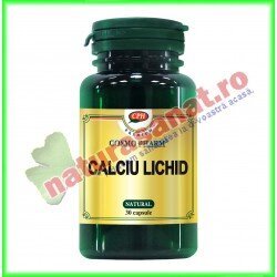 Calciu Lichid Premium 30 capsule - Cosmo Pharm - www.naturasanat.ro