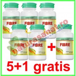 Fibre 30 tablete PROMOTIE 5+1 GRATIS - Cosmo Pharm - www.naturasanat.ro