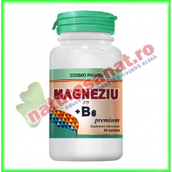 Magneziu 375+B6 Premium Formula 30 tablete - Cosmo Pharm - www.naturasanat.ro