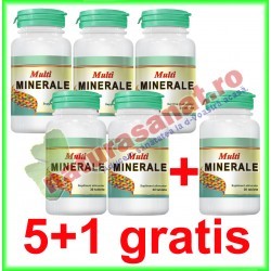 Multiminerale 30 tablete PROMOTIE 5+1 GRATIS - Cosmo Pharm - www.naturasanat.ro