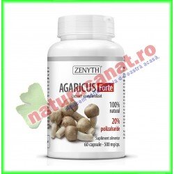 Agaricus Forte 500 mg 60 capsule  - Zenyth - www.naturasanat.ro