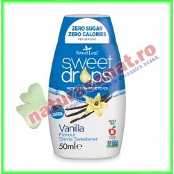 Sweet Drops cu Vanilie 50 g - SweetLeaf - www.naturasanat.ro