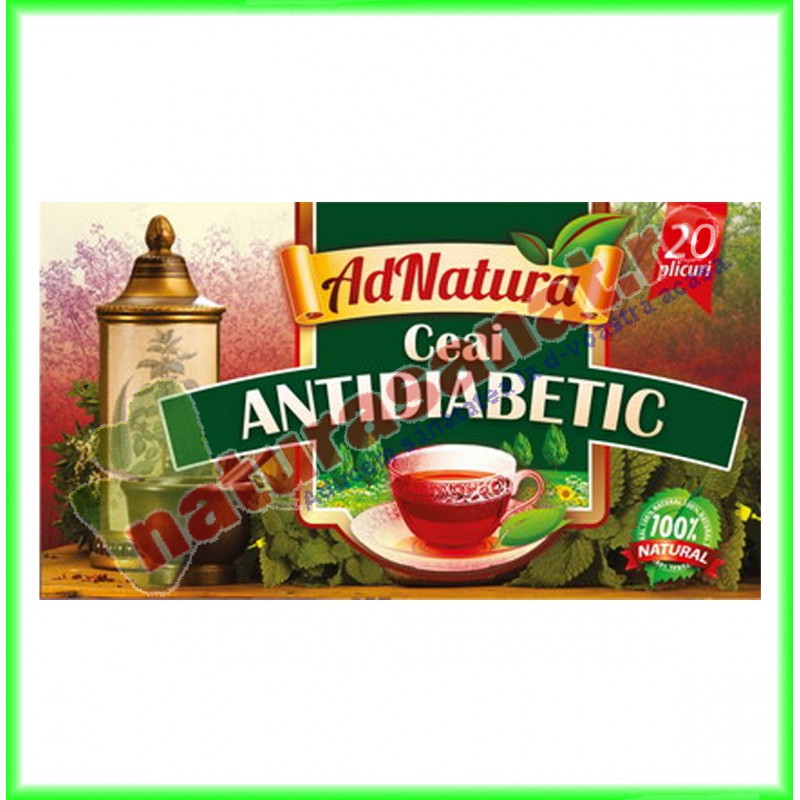 Ceai Antidiabetic 20 doze - Ad Natura - www.naturasanat.ro