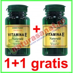 Vitamina E Naturala 550 mg 30 capsule moi PROMOTIE 1+1 GRATIS - Cosmo Pharm