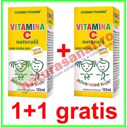 Vitamina C Naturala Sirop 125 ml PROMOTIE 1+1 GRATIS - Cosmo Pharm - www.naturasanat.ro