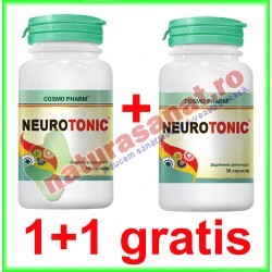 Neurotonic 30 capsule PROMOTIE 1+1 GRATIS - Cosmo Pharm - www.naturasanat.ro