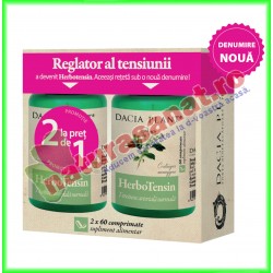 Herbotensin (fost reglator al tensiunii) 60 comprimate PROMOTIE 1+1 GRATIS - Dacia Plant - www.naturasanat.ro