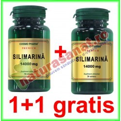Silimarina 14000 mg 30 capsule PROMOTIE 1+1 GRATIS - Cosmo Pharm - www.naturasanat.ro