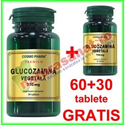 Glucozamina Vegetala 750 mg PROMOTIE 60+30 tablete GRATIS - Cosmo Pharm - Cosmo Pharm - www.naturasanat.ro