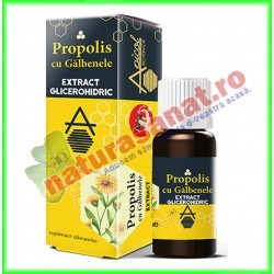 Propolis cu Galbenele 30 ml - Apicolscience - www.naturasanat.ro