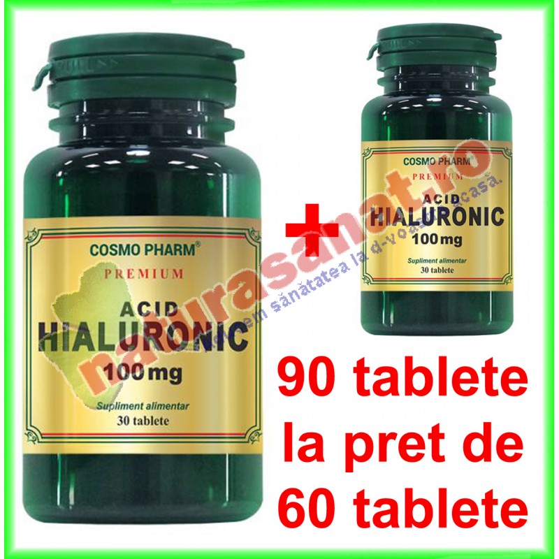 Acid Hialuronic 100 mg PROMOTIE 90 tablete la pret de 60 tablete - Cosmo Pharm