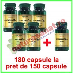 Coenzima Q10 200 mg PROMOTIE 180 capsule la pret de 150 capsule - Cosmo Pharm - www.naturasanat.ro