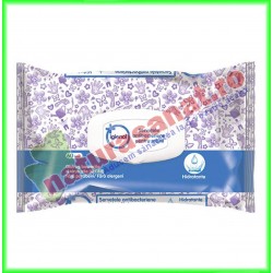 Servetele Antibacteriene Hidratante Pentru Maini pachet cu 60 bucati - Igienol - www.naturasanat.ro