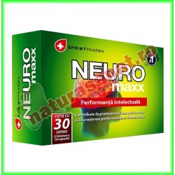 Neuro Maxx 30 capsule - Sprint Pharma - www.naturasanat.ro