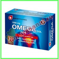Omegacol 3-6-9 30 capsule - Sprint Pharma - www.naturasanat.ro