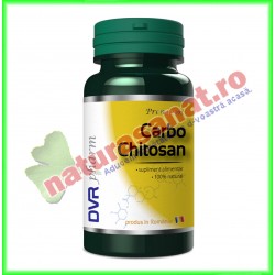 Carbo Chitosan 30 capsule - DVR Pharm - www.naturasanat.ro