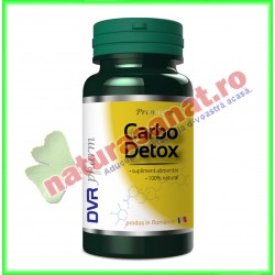 Carbo Detox 30 capsule - DVR Pharm - www.naturasanat.ro