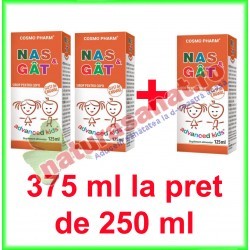 Nas si Gat Sirop PROMOTIE 375 ml la pret de 250 ml - Cosmo Pharm - www.naturasanat.ro