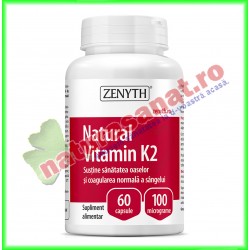 Natural Vitamin K2 60 capsule - Zenyth - www.naturasanat.ro