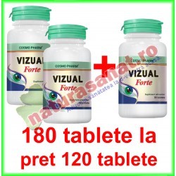 Vizual Forte PROMOTIE 90 tablete la pret de 60 tablete - Cosmo Pharm - www.naturasanat.ro