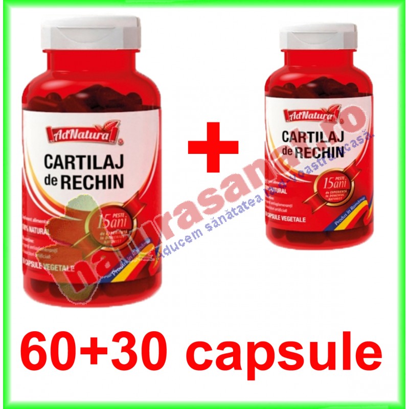Cartilaj de Rechin 60+30 capsule - Ad Natura / Ad Serv - www.naturasanat.ro