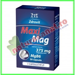 MaxiMag 375 mg 30 capsule - Zdrovit - www.naturasanat.ro
