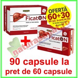 Ficaton PROMOTIE 90 capsule la pret de 60 capsule - Only Natural - Co&Co Consumer - www.naturasanat.ro