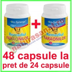 Remediul Faraonilor (Ulei Chimen Negru) 700 mg PROMOTIE 48 capsule la pret de 24 capsule - Bio Synergie - www.naturasanat.ro