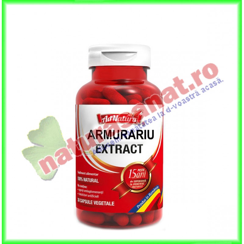 Armurariu Extract 30 capsule - Ad Natura - Adserv - www.naturasanat.ro