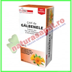 Ceai de Galbenele 20 doze (plicuri) - Farmaclass - www.naturasanat.ro
