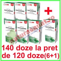 Ceai de Patlagina 140 doze la pret de 120 doze (6+1) - Farmaclass - www.naturasanat.ro