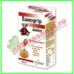 Sanogrip Junior Sirop 100 ml - Farmaclass - www.naturasanat.ro