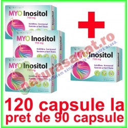 Myo Inositol PROMOTIE 120 capsule la pret de 90 capsule (3+1) - Cosmo Pharm - www.naturasanat.ro