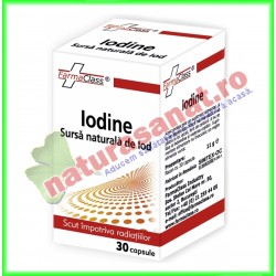 Iodine 30 capsule - Farmaclass - www.naturasanat.ro