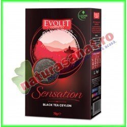 Black Tea Ceylon 70 g  Evolet Sensation - Vedda - www.naturasanat.ro
