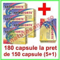 Artro Forte (Artroforte) PROMOTIE 180 capsule la pret de 150 capsule (5+1) - Cosmo Pharm - www.naturasanat.ro - 0722737992