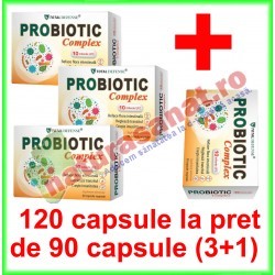 Probiotic Complex PROMOTIE 120 capsule la pret de 90 capsule (3+1) - Cosmo Pharm - www.naturasanat.ro - 0722737992