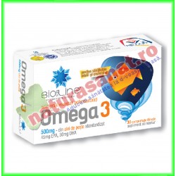Omega 3 30 comprimate - Helcor - www.naturasanat.ro - 0722737992