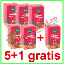Cordyang 497 mg 30 capsule PROMOTIE 5+1 GRATIS - Yong Kang - Co&Co Consumer - www.naturasanat.ro